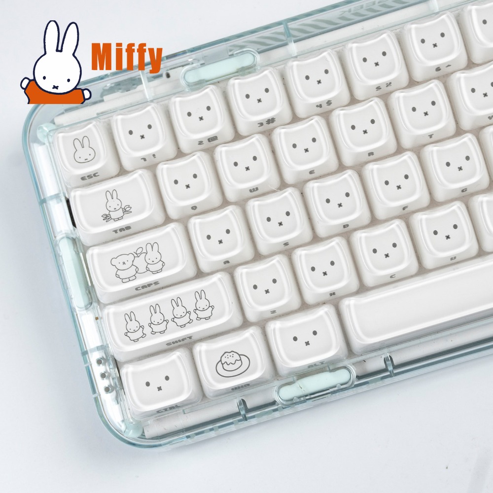 Office Tech - Keycaps Kawaii Miffy, Tasti a Forma