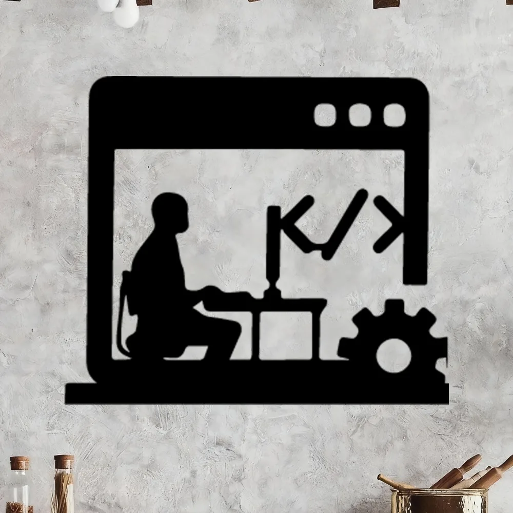 Office Tech Software - CIFBUY Decorazione da parete in metallo,