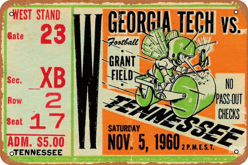 Poster 1960 GEORGIA TECH VS. T - Office Tech For Home recensione e prezzo